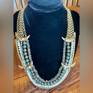 Lulu Frost Gold and Crescent Moon Multi-Beaded Necklace